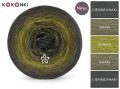 KOKONEK Merino 615 Ciemne khaki/khaki/oliwka/khaki/ciemne khaki