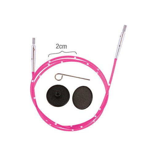 Wymienne żyłki do drutów KnitPro Smartstix 100 cm / róż / 42175