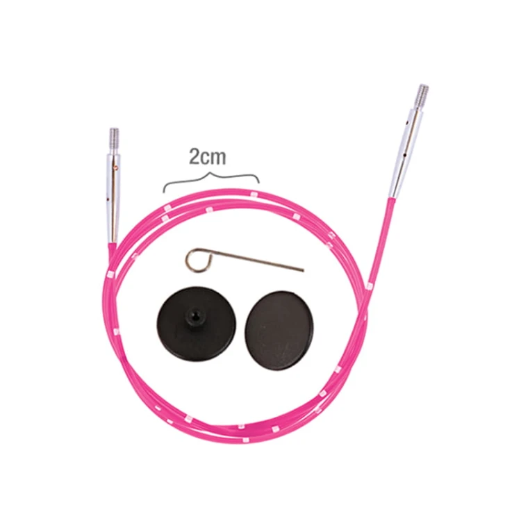 Wymienne żyłki do drutów KnitPro Smartstix 100 cm / róż / 42175