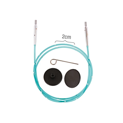 Wymienne żyłki do drutów KnitPro Smartstix 80 cm / zieleń / 42174