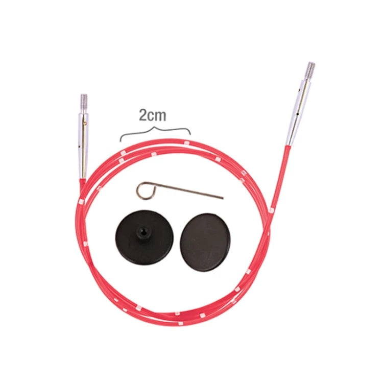 Wymienne żyłki do drutów KnitPro Smartstix 50 cm / czerwień / 42172
