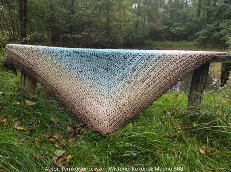 Autor TymkoNana wzór Wisteria Kokonek Merino 568