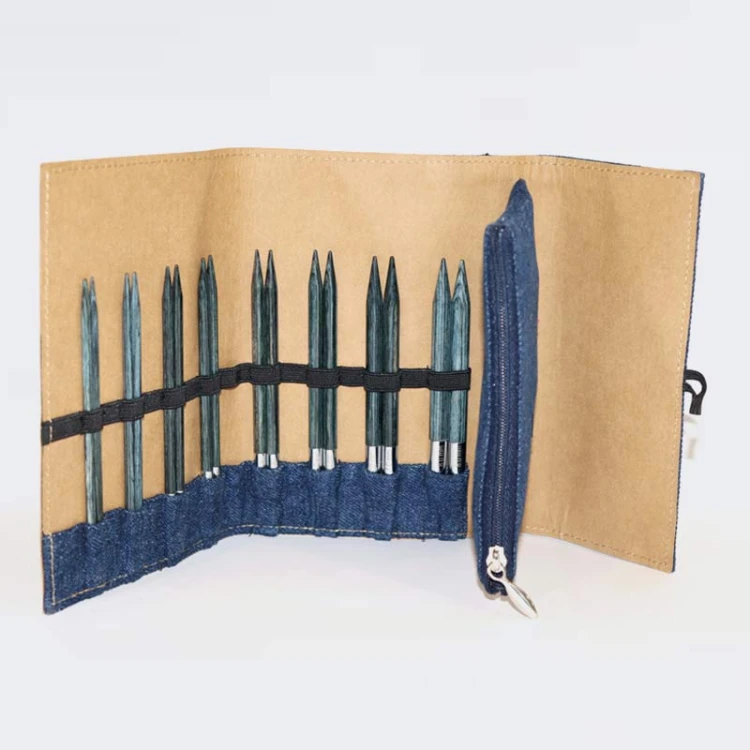 Zestaw drutów wymiennych KnitPro Indigo Wood / 20643