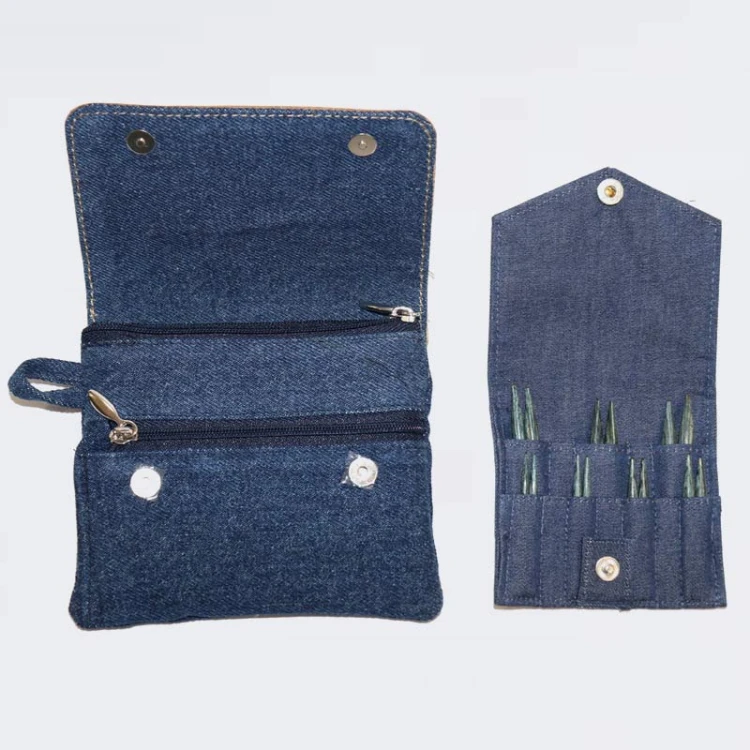 Zestaw krótkich drutów wymiennych KnitPro Indigo Wood Mini / 20645