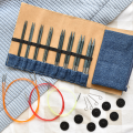 Zestaw drutów wymiennych KnitPro Indigo Wood / 20643