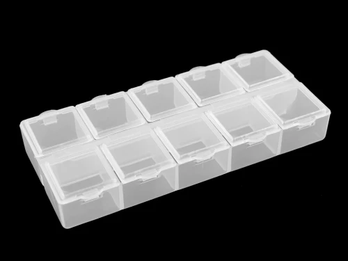 Pojemnik plastikowy / organizer 6x13,2x2 cm