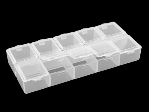 Pojemnik plastikowy / organizer 6x13,2x2 cm