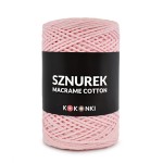 Sznurek Macrame Cotton by KOKONKI 2mm / rolka 200m / róż - OUTLET