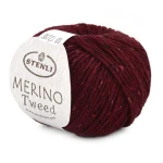 Włóczka Stenli Merino Tweed 38723 / bordo