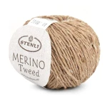 Włóczka Stenli Merino Tweed 51003 / ciemny beż