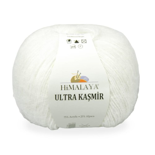 Włóczka Himalaya Ultra Kasmir 807 / biel