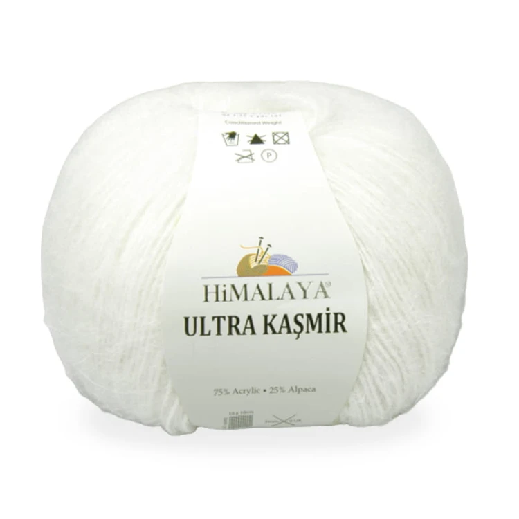 Włóczka Himalaya Ultra Kasmir 807 / biel