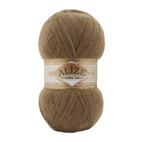 Włóczka Alize Angora Gold 466 / ciepły brąz