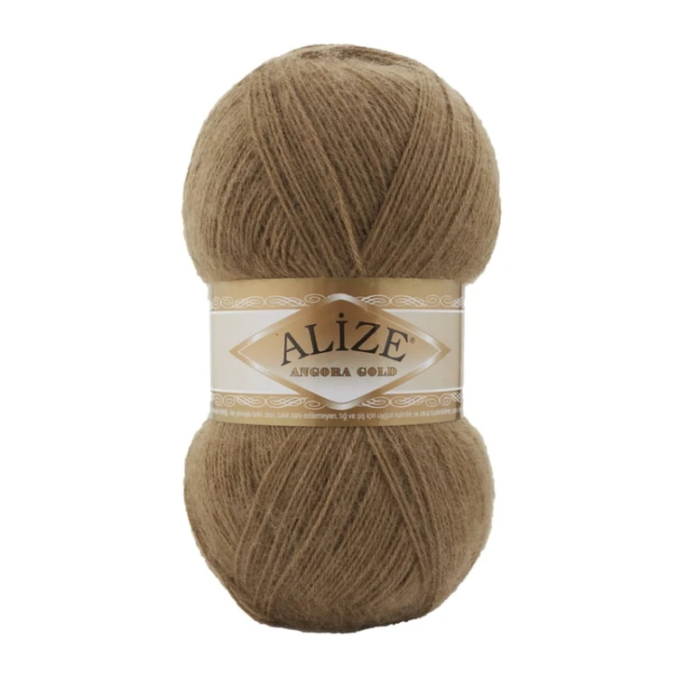 Włóczka Alize Angora Gold 466 / ciepły brąz