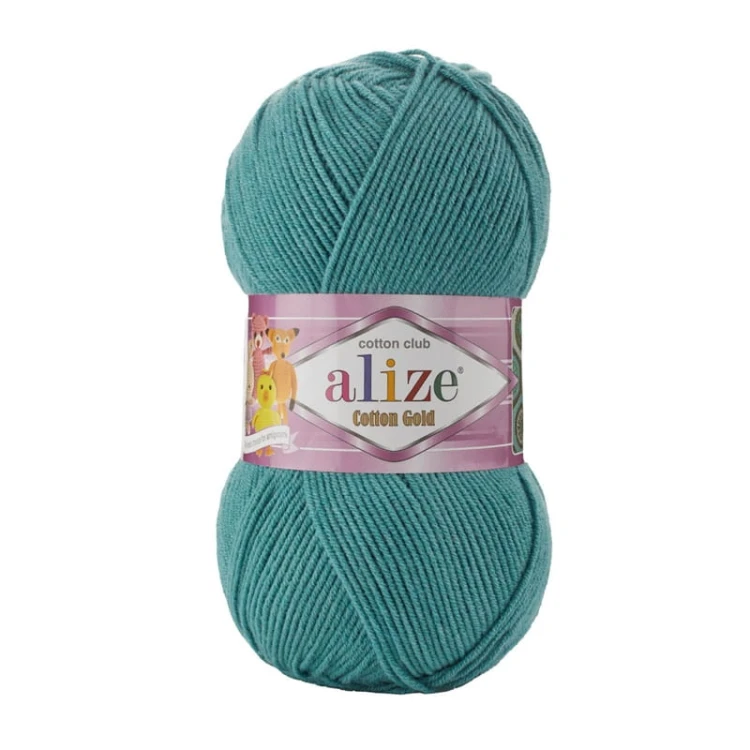 Włóczka Alize Cotton Gold 156 / jasny morski / 100g
