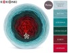 KOKONEK Merino 674 - Lodowy błękit/patyna/szmaragd/ciemny szmaragd/bordo/czerwień