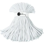 Sznurek pleciony bawełniany Bobbiny Jumbo / Biały / White / 9mm / 100m