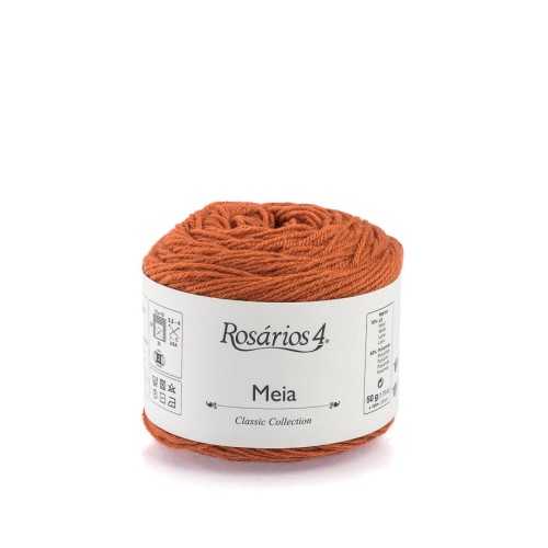 Włóczka skarpetkowa Rosarios 4 Meia 25 / koniak