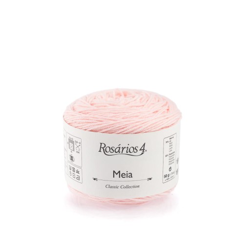 Włóczka skarpetkowa Rosarios 4 Meia 27 / pastelowy róż