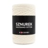 Sznurek Macrame Cotton by KOKONKI 2mm / rolka 200m / krem (wiązany)