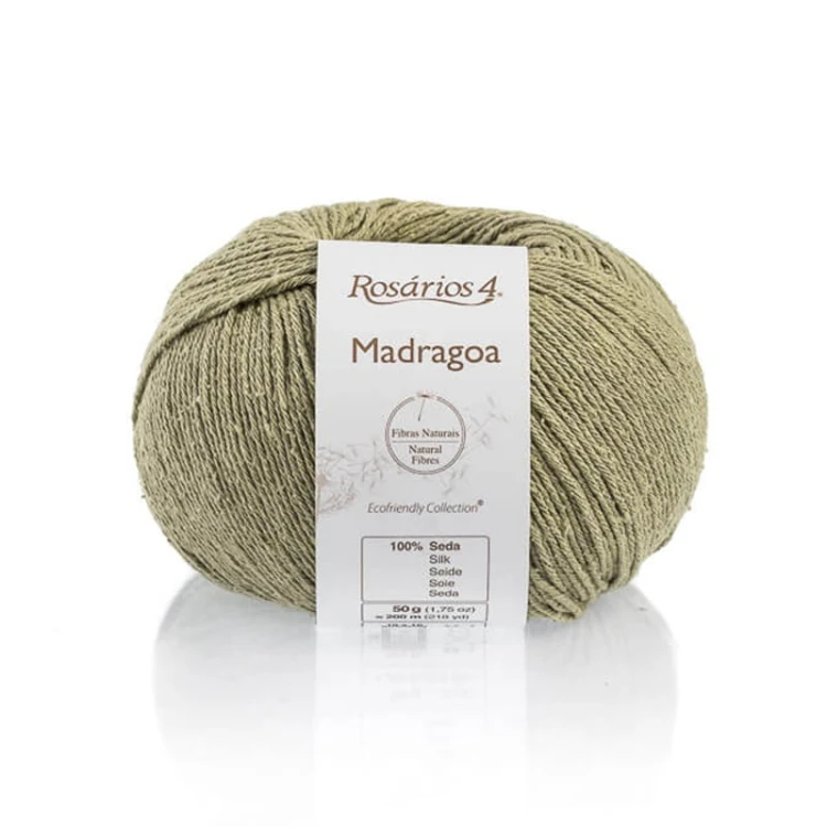 Włóczka Rosarios 4 Madragoa 27 / Verde / szałwia / 50g