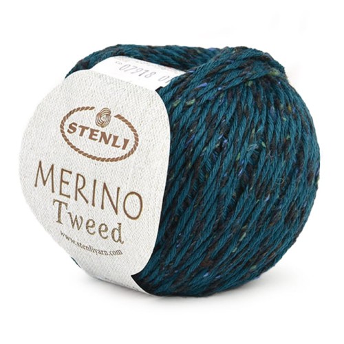 Włóczka Stenli Merino Tweed 07918 / ciemny szmaragd