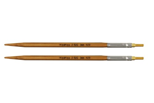 Druty do wymiennych żyłek HiyaHiya BAMBOO DŁUGIE 5" - bambus