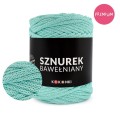 PREMIUM sznurek bawełniany by KOKONKI 5mm / rolka 100m / mięta