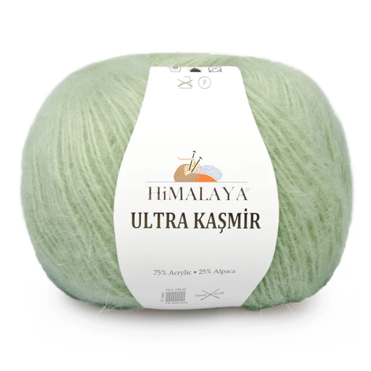 Włóczka Himalaya Ultra Kasmir 821 / zgaszona zieleń