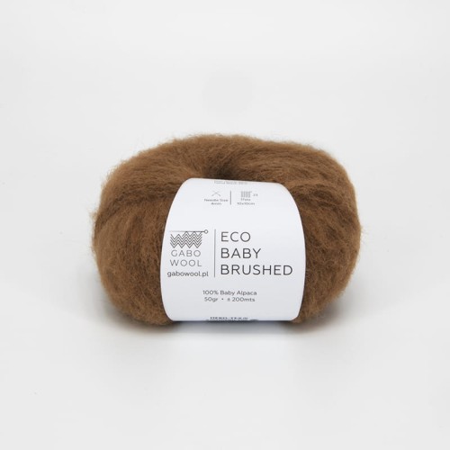 Włóczka Gabo Wool Eco Baby Brushed FTE1301 / brąz