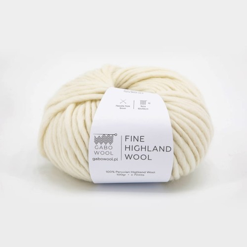 Włóczka Gabo Wool Fine Highland Wool 100 / naturalny
