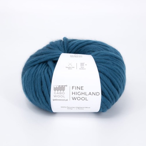 Włóczka Gabo Wool Fine Highland Wool 2396 / petrol