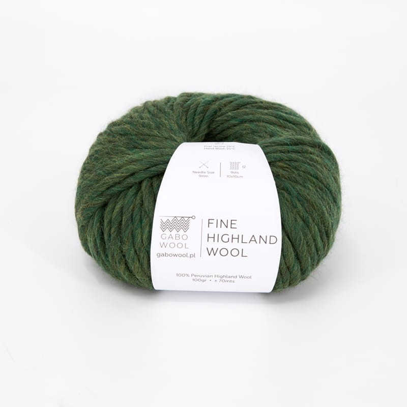 Włóczka Gabo Wool Fine Highland Wool 287 / leśny