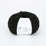 Włóczka Gabo Wool Fine Highland Wool 500 / czerń