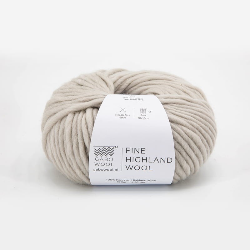 Włóczka Gabo Wool Fine Highland Wool AM8412 / migdałowy