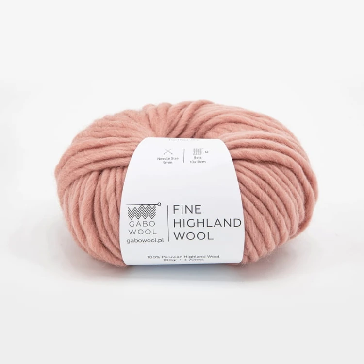 Włóczka Gabo Wool Fine Highland Wool RJ8384 / łososiowy