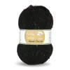 Włóczka skarpetkowa Rellana 4-fach Tweed Classic 1503 / czerń