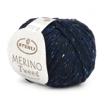 Włóczka Stenli Merino Tweed 57117 / granat