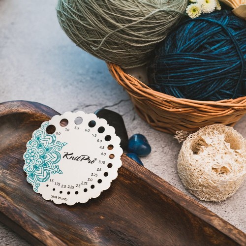 Miarka grubości drutów KnitPro Mindful / metalowy