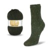 Włóczka skarpetkowa Rellana 4-fach Tweed Classic 1504 / ciemne khaki