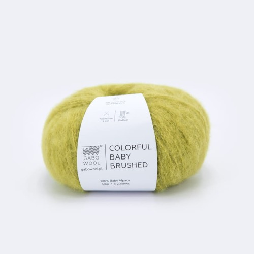 Włóczka Gabo Wool Colorful Baby Brushed 7178 / limonka