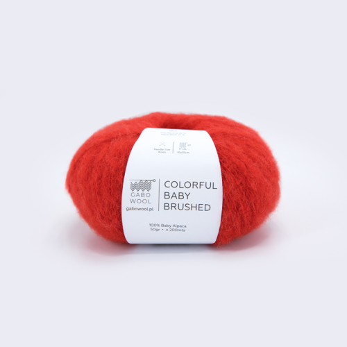 Włóczka Gabo Wool Colorful Baby Brushed 7383 / czerwień