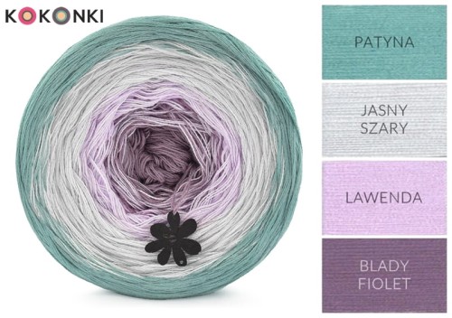 KOKONEK Classic B134 Patyna/jasny szary/lawenda/blady fiolet