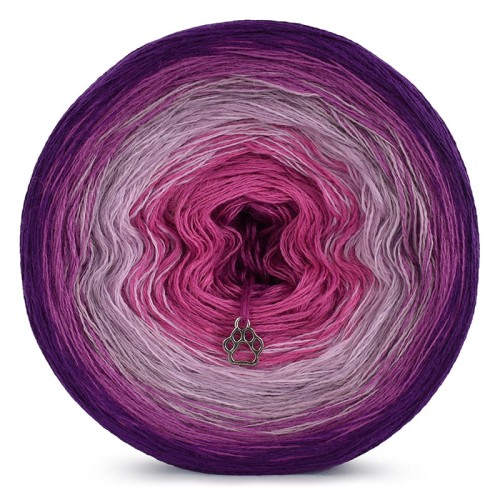 KOKONEK Merino 441 - Fiolet/cyklamen/ametyst/jasny róż/piwonia/jeżyna