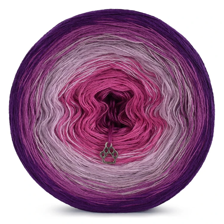 KOKONEK Merino 441 - Fiolet/cyklamen/ametyst/jasny róż/piwonia/jeżyna