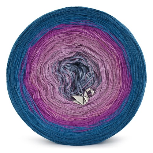 KOKONEK Merino 513 - Petrol II/petrol/cyklamen/wrzos/ametyst/szaro-niebieski melanż