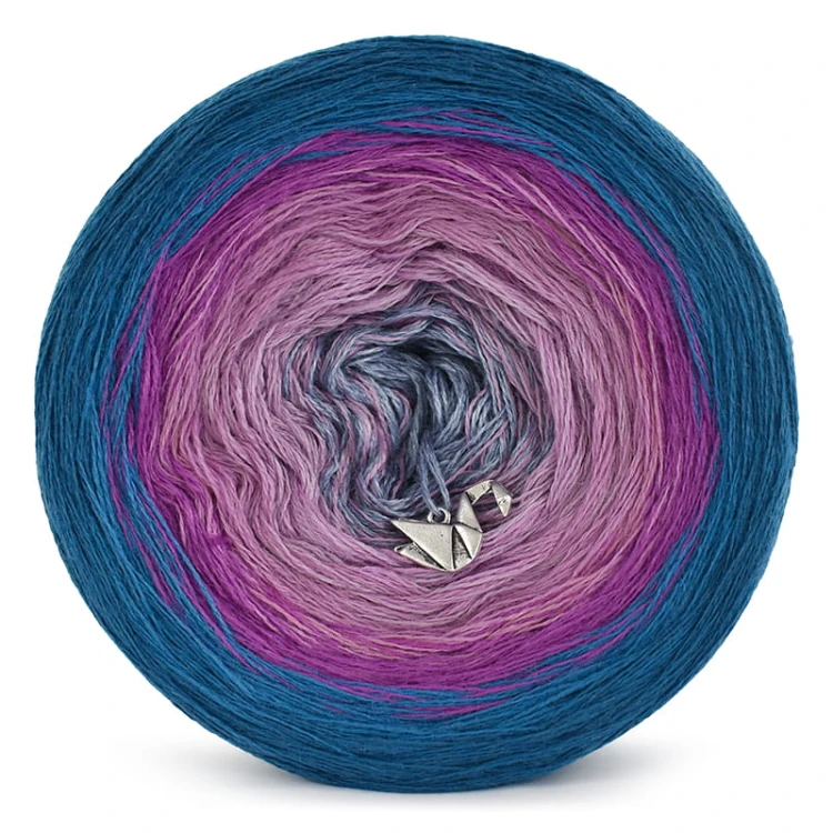 KOKONEK Merino 513 - Petrol II/petrol/cyklamen/wrzos/ametyst/szaro-niebieski melanż