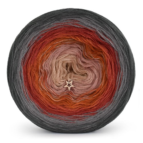 KOKONEK Merino 560 - Ciemny szary/średni szary/cegła/koniak/zgaszona morela/ciepły beż