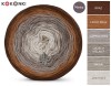 KOKONEK Merino 559 Brąz/ciepły brąz/cappuccino/orzech melanż/safari/jasny beż