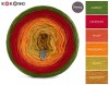 KOKONEK Merino 431 - Paproć/czerwień/rudy/pomarańcz/złoty/miodowy